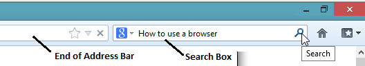 browser search box